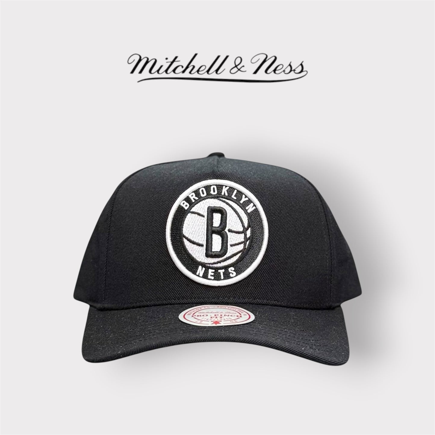 MITCHELL&NESS-Cappello BROOKLYN NETS, Col.Nero