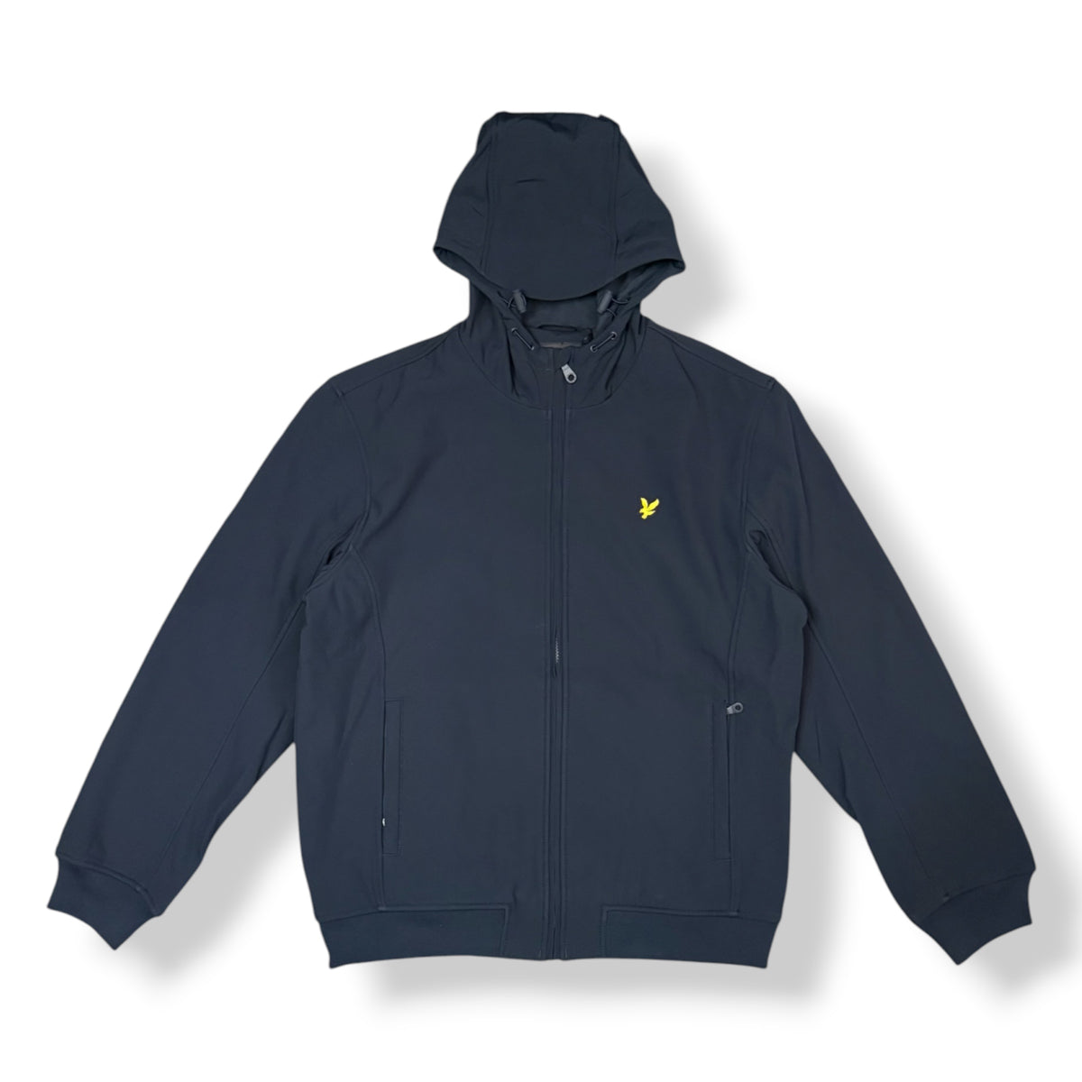 LYLE&SCOTT- Giubbotto Uomo, softshell con interno in pile, con cappuccio, Col.Navy