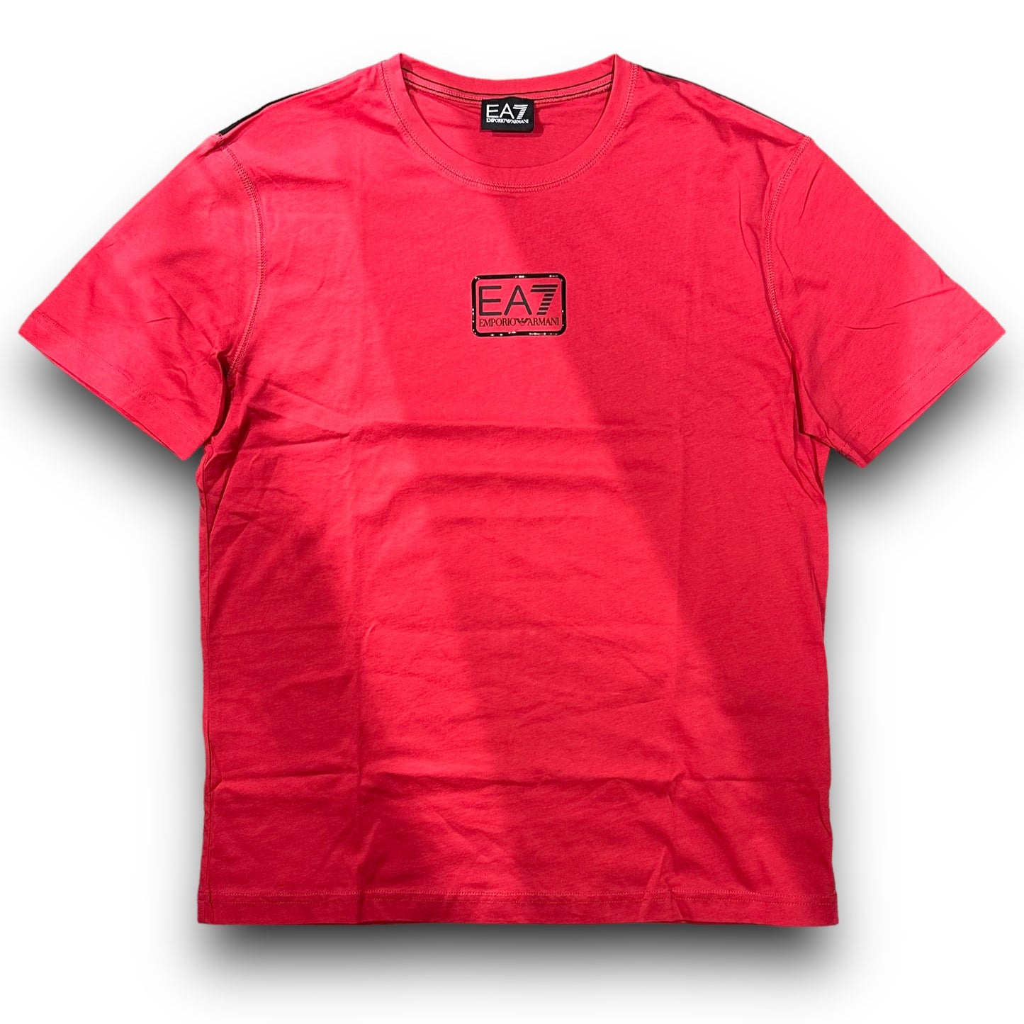 T-shirt EA7 Emporio Armani Uomo con stampa frontale, col.Rosso, RegulrFit