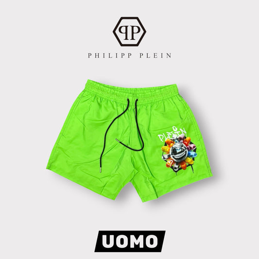 PLEIN BEACH - Costume Uomo, Col.Verde Fluo