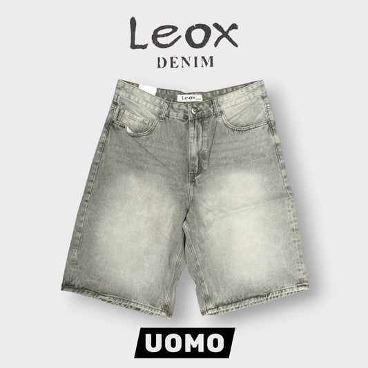 LEOX - Bermuda Uomo, Baggy Fit (lunghezza sotto ginocchio), Col
