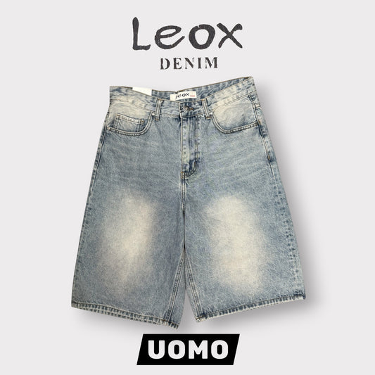 LEOX - Bermuda Uomo, Baggy Fit (lunghezza sotto ginocchio), Col