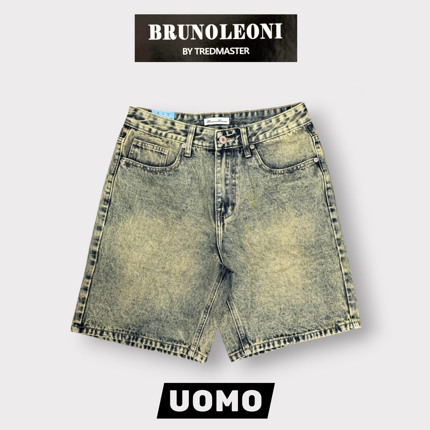 BRUNO LEONI - Bermuda Uomo (lunghezza sopra al ginocchio), Col.