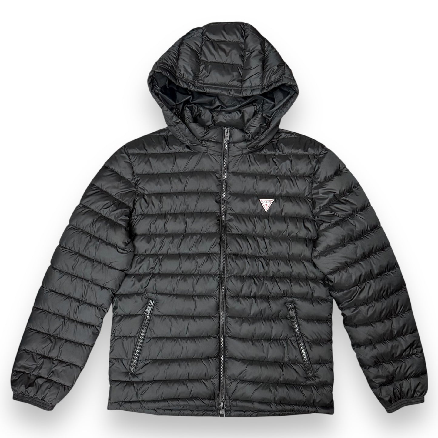 Piumino GUESS 100 grammi con cappuccio sganciabile, Col.Nero