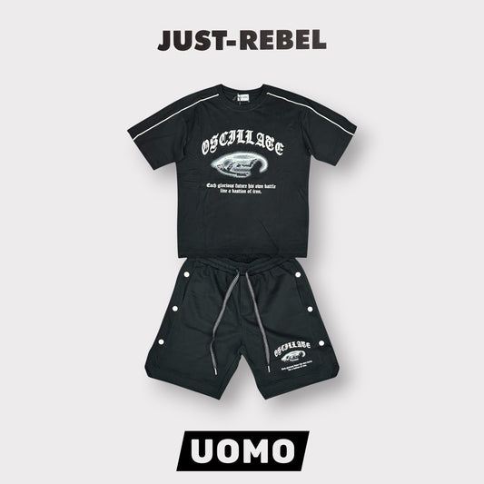 JUST REBEL - Completino estivo Uomo, Col.Nero
