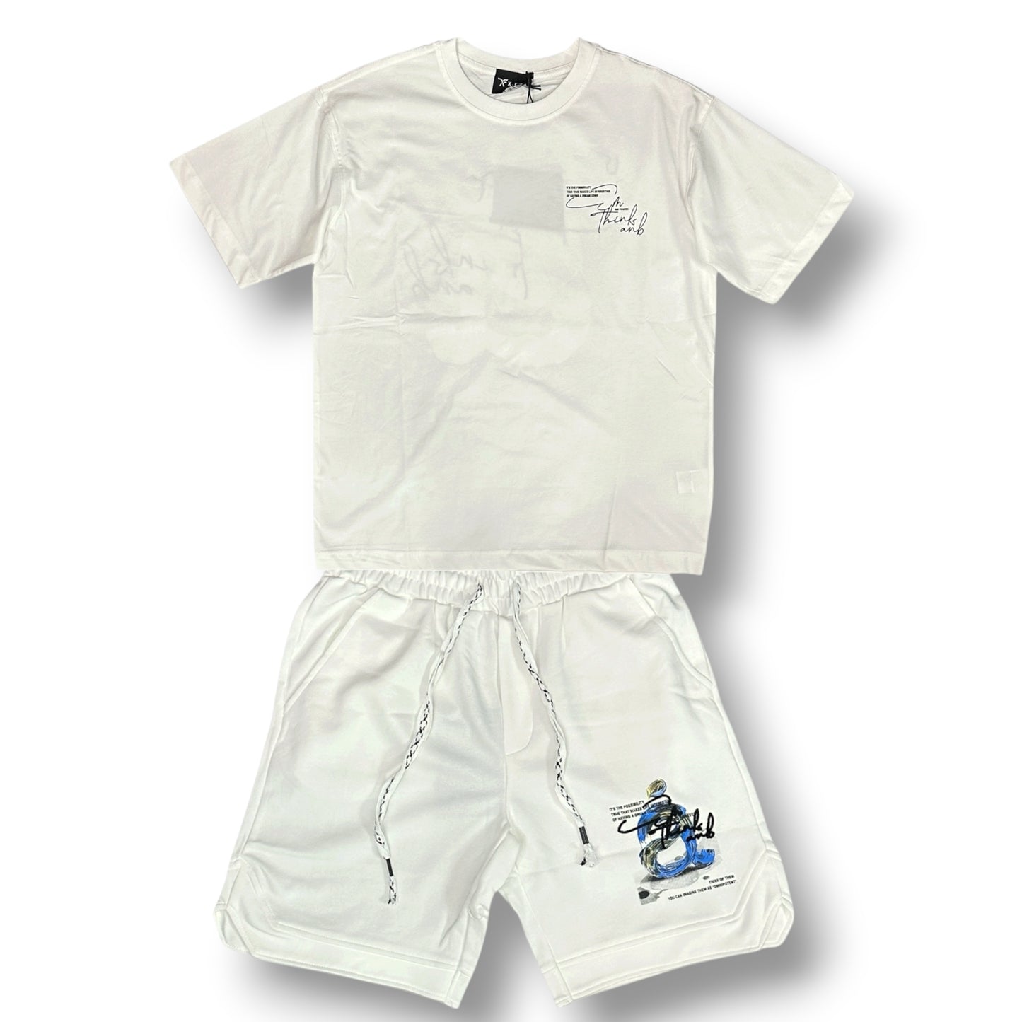 X-FEEL - Completino estivo Uomo con stampa schienale, Col.Bianco