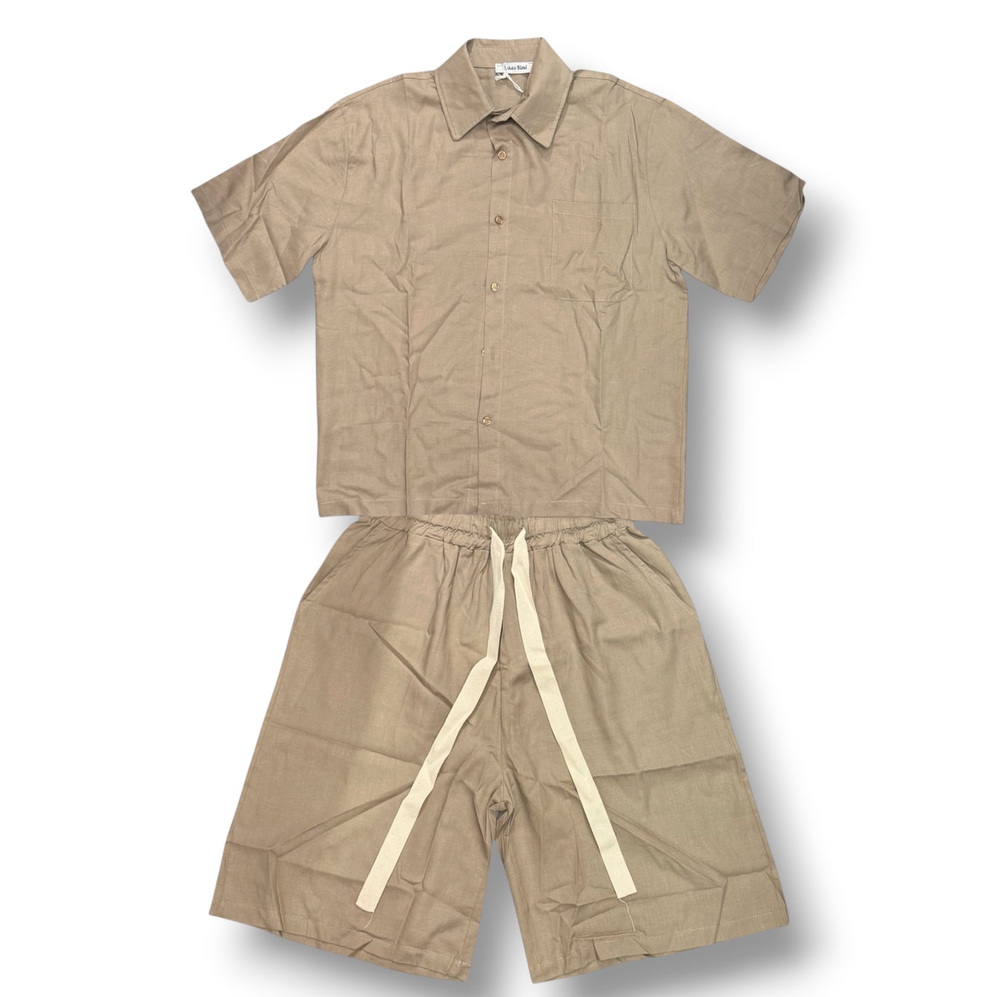 LUKAS KIMI- Completino estivo Uomo, con zip, col.Beige