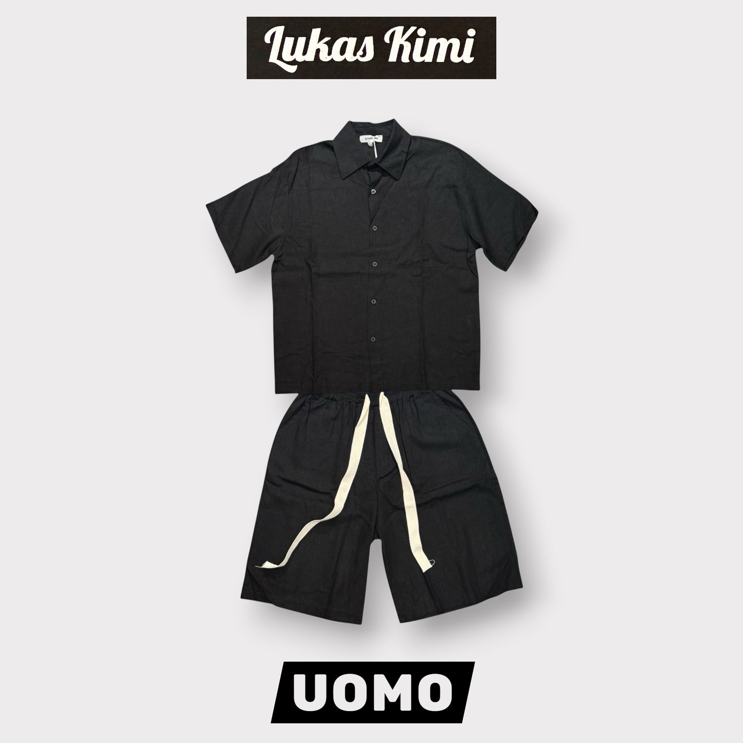 LUKAS KIMI- Completino estivo Uomo, col.Nero
