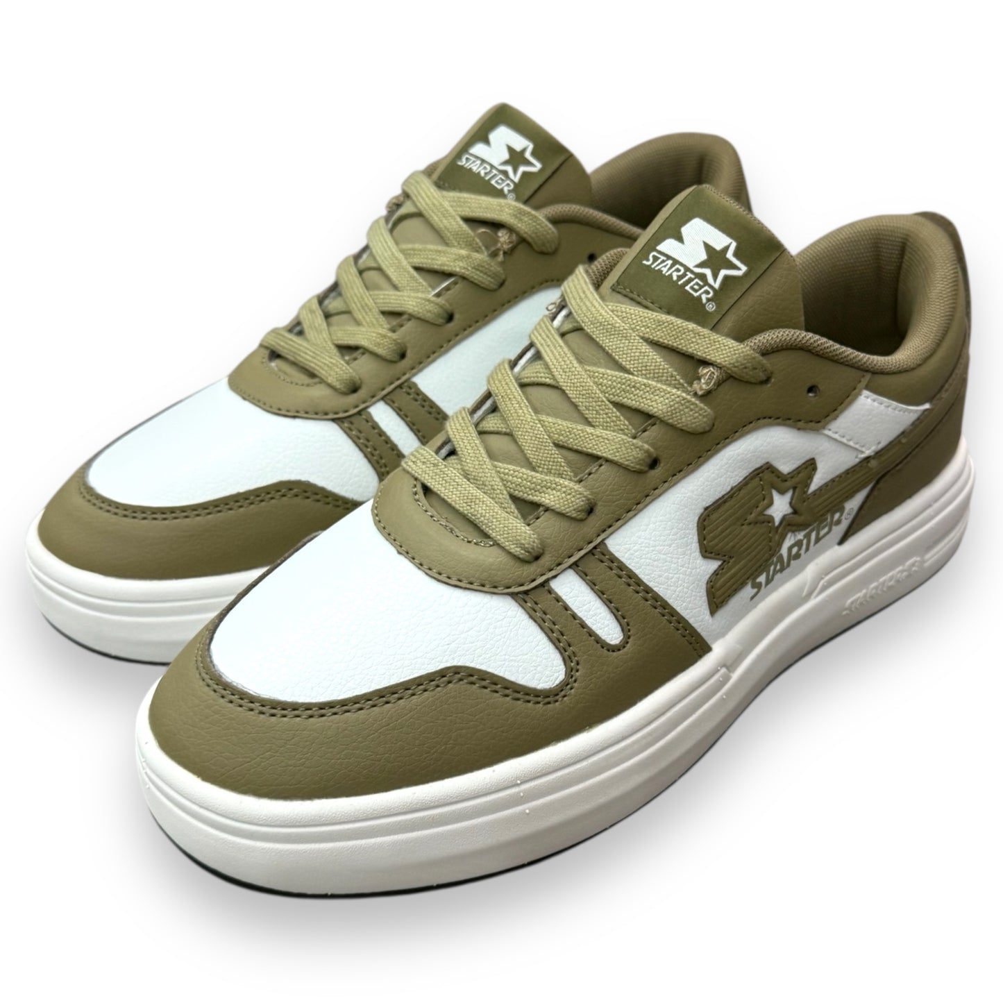 Scarpe STARTER, col.Bianco/Verde Militare (STBL-08)