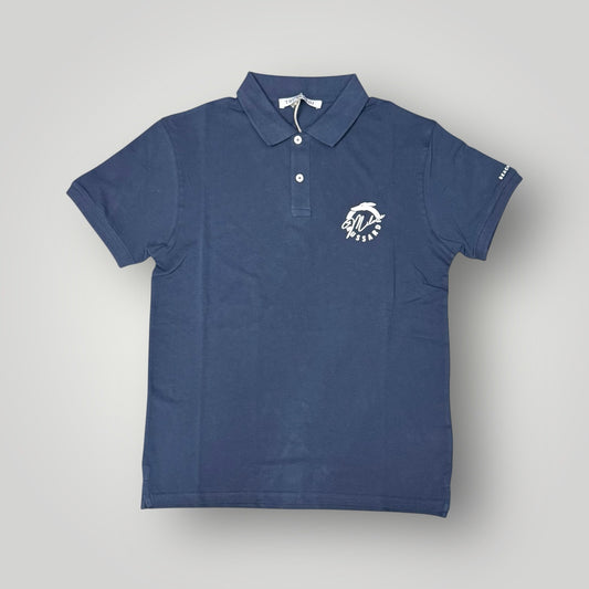 Polo TRUSSARDI con logo lato cuore, Col.Blu