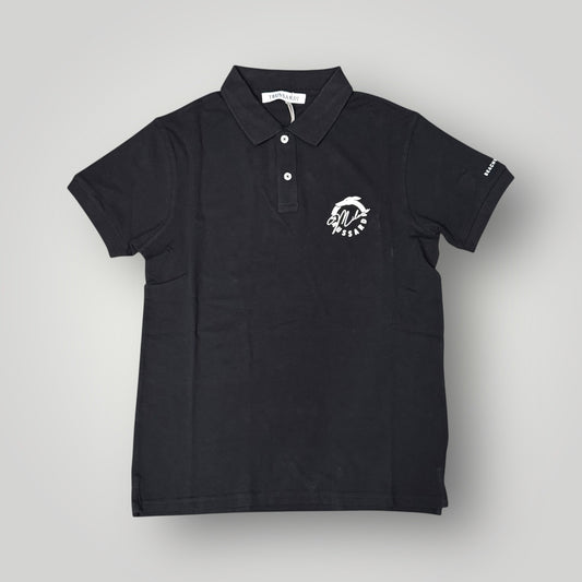 Polo TRUSSARDI con logo lato cuore, Col.Nero