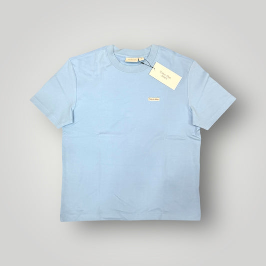 T-shirt CALVIN KLEIN, con logo lato cuore, Col.Blue Bell (targhetta Calvin Klein) BoxyFit