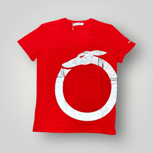 T-shirt TRUSSARDI, con stampa, Col.Rosso