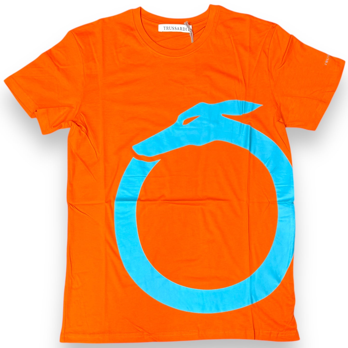 T-shirt TRUSSARDI, con stampa, Col.Arancione