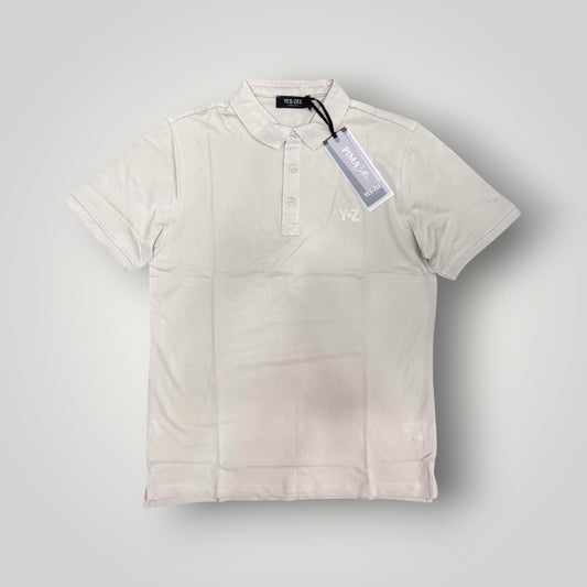 Polo YES-ZEE in piquet con logo lato cuore, col.Beige