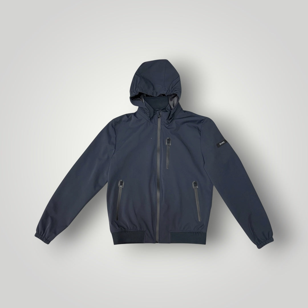 Giubbotto YES-ZEE Uomo, con cappuccio sganciabile, con zip termosaldata, col.Blu