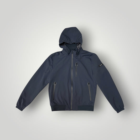 Giubbotto YES-ZEE Uomo, con cappuccio sganciabile, con zip termosaldata, col.Blu