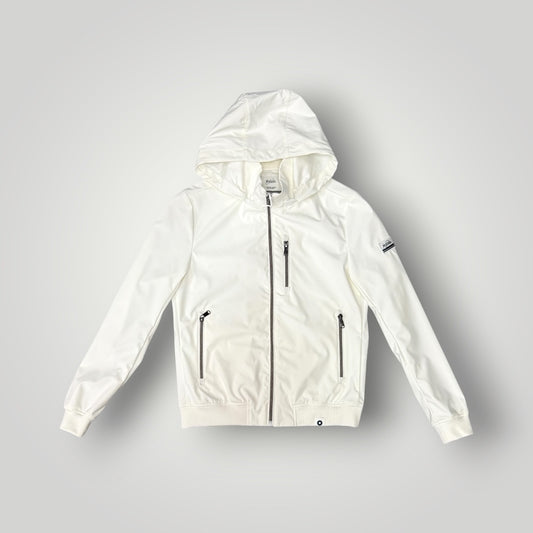 Giubbotto YES-ZEE Uomo, con cappuccio sganciabile, con zip argento, col.Bianco