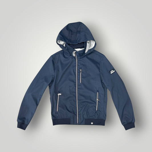Giubbotto YES-ZEE Uomo, con cappuccio sganciabile, con zip argento, col.Blu