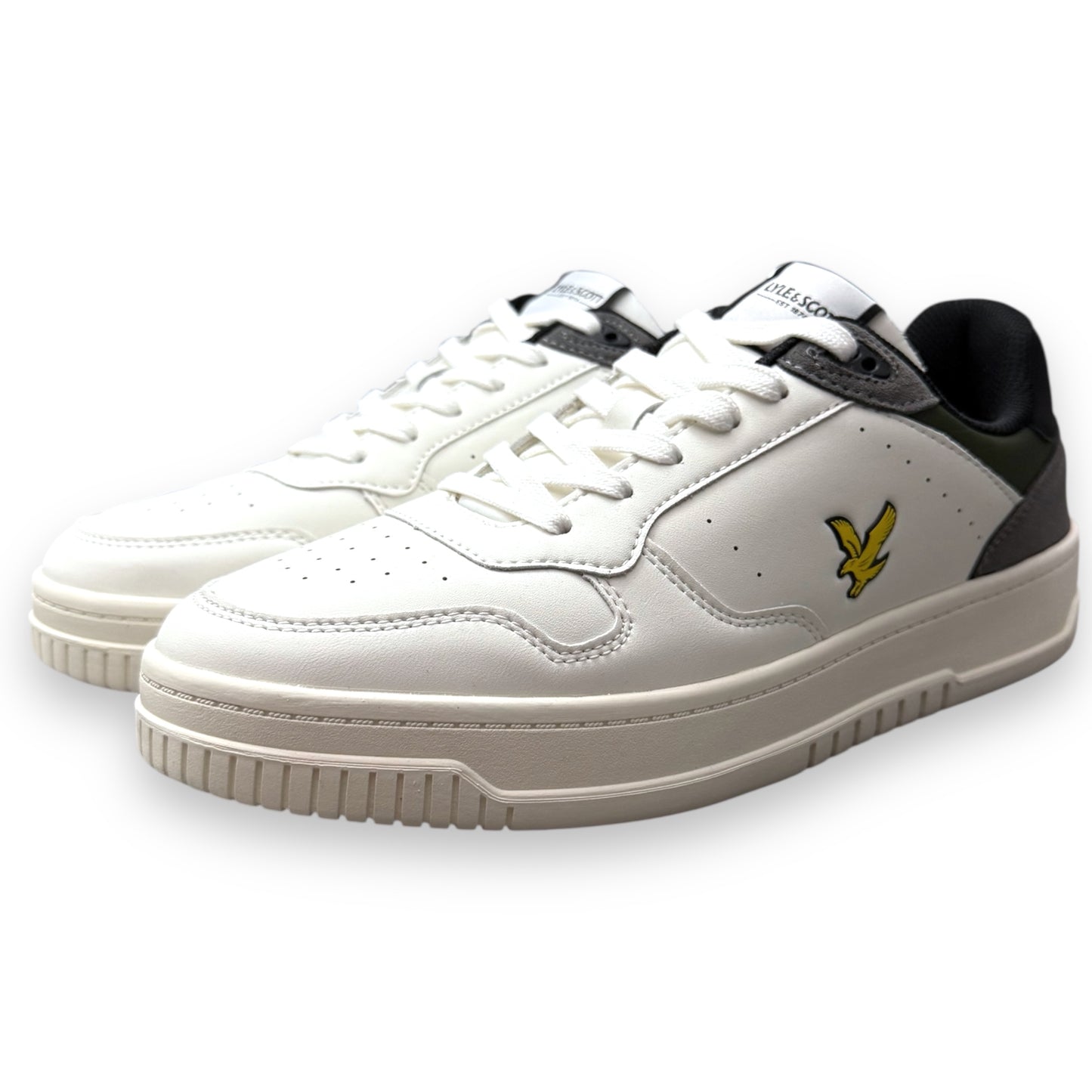 Scarpe LYLE & SCOTT Uomo, mod.Culross,col.Bianco/Grigio/Verde