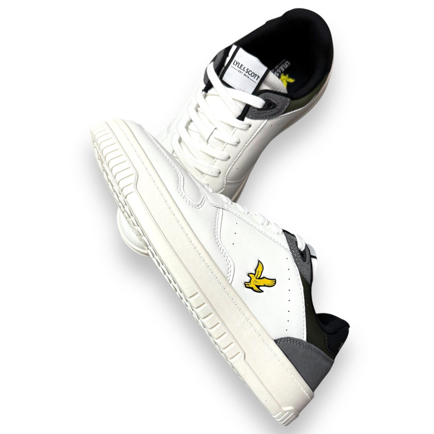 Scarpe LYLE & SCOTT Uomo, mod.Culross,col.Bianco/Grigio/Verde
