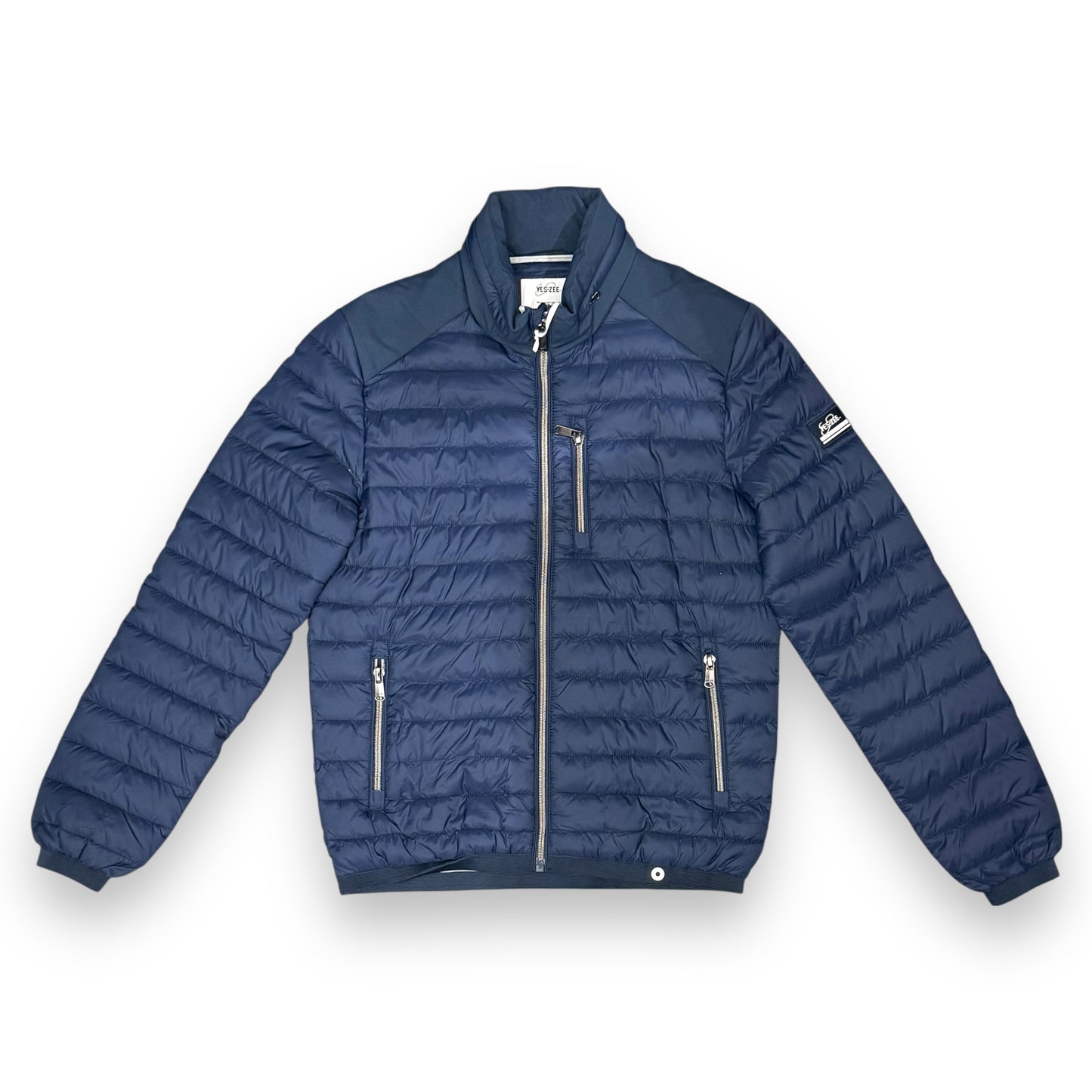 Giubbotto YES-ZEE Uomo 70 grammi con cappuccio nascosto, col.Blu