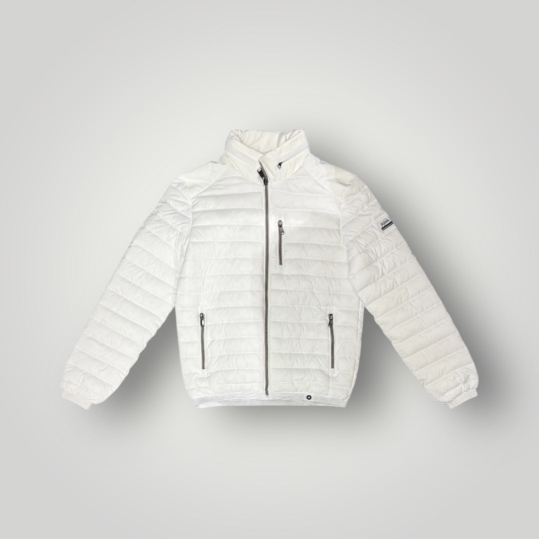 Giubbotto YES-ZEE Uomo 70 grammi con cappuccio nascosto, col.Bianco