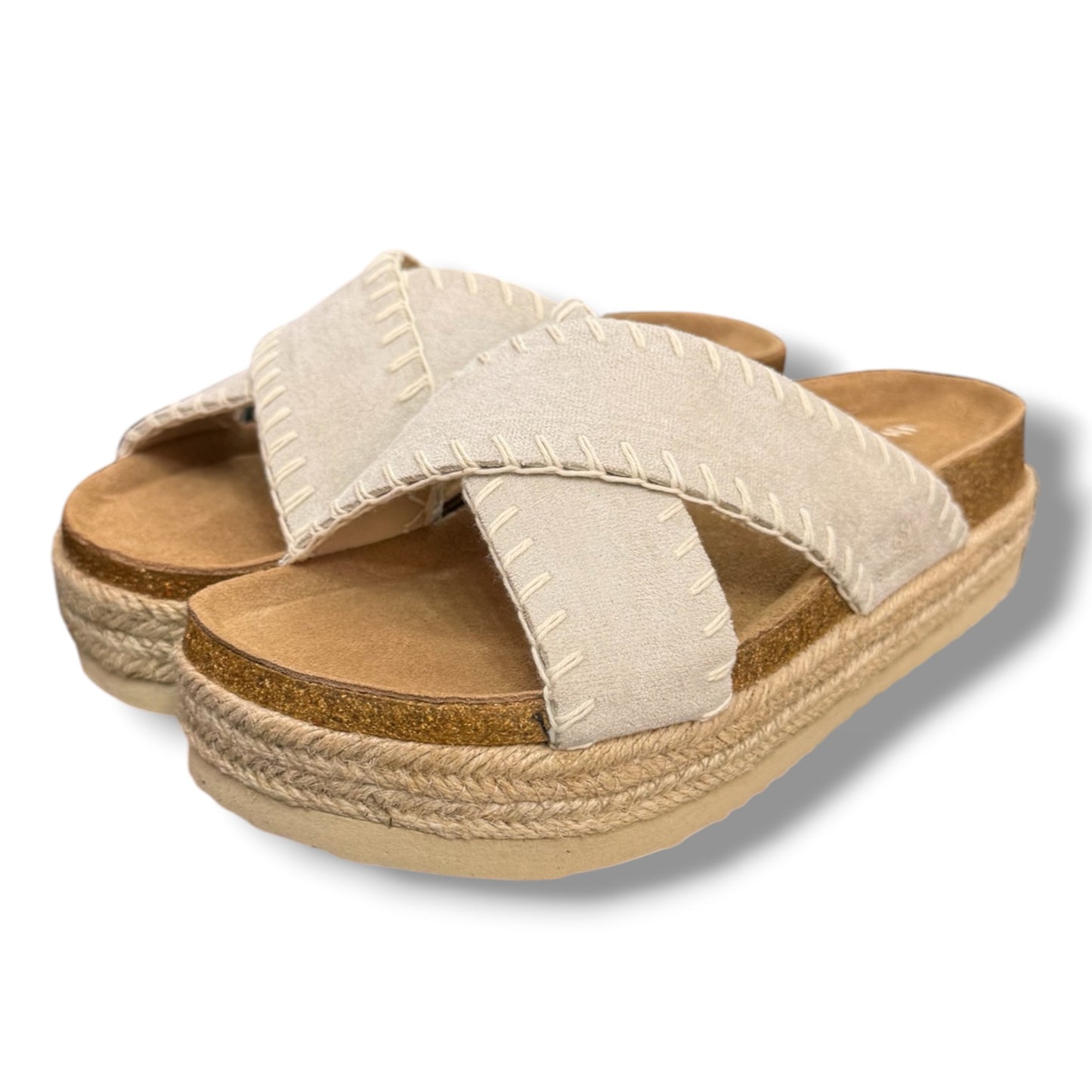 SUPERGA- Scarpe Donna, con zeppa, col.Bianco