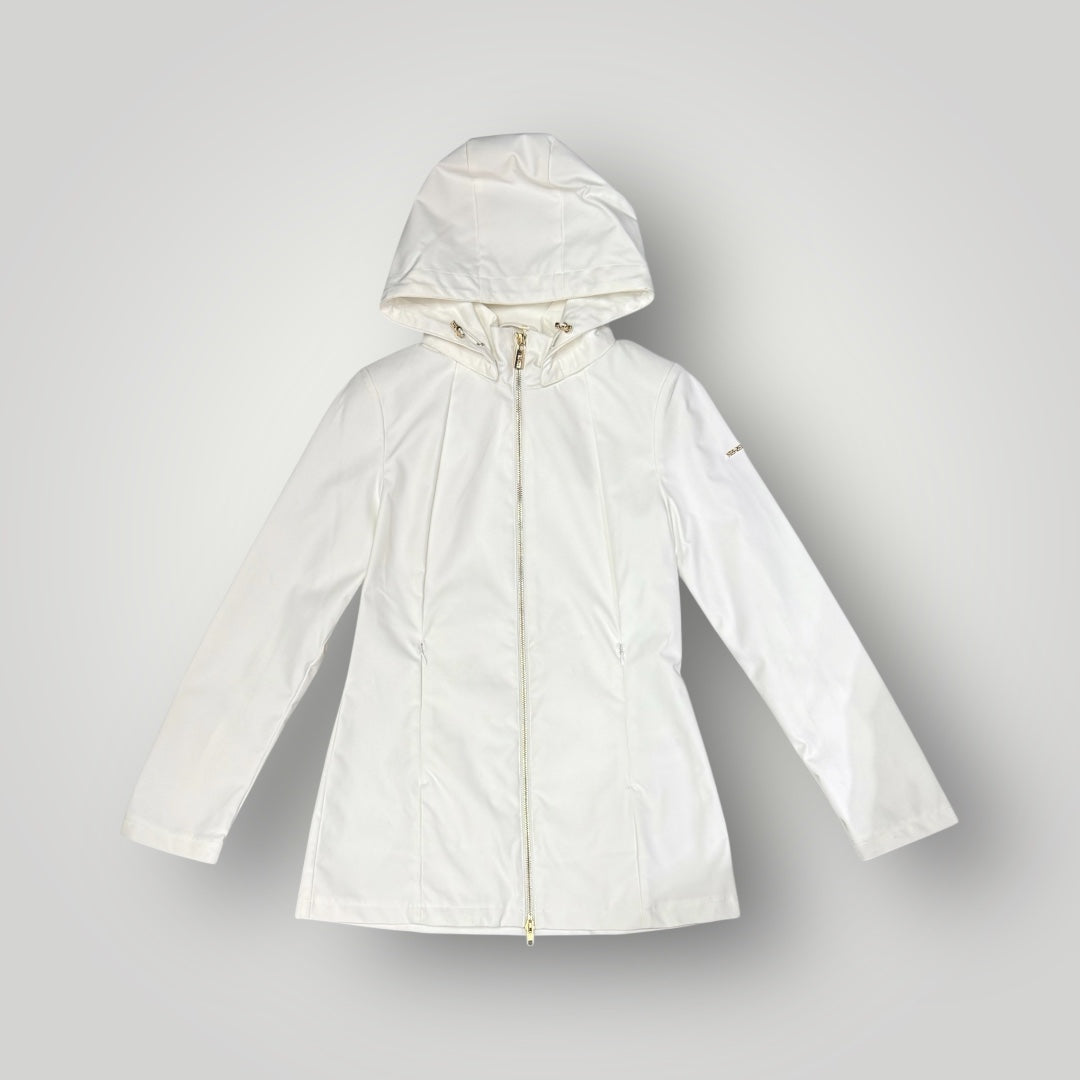 Giubbotto in tessuto tecnico YES-ZEE,lunghezza bacino col.Bianco