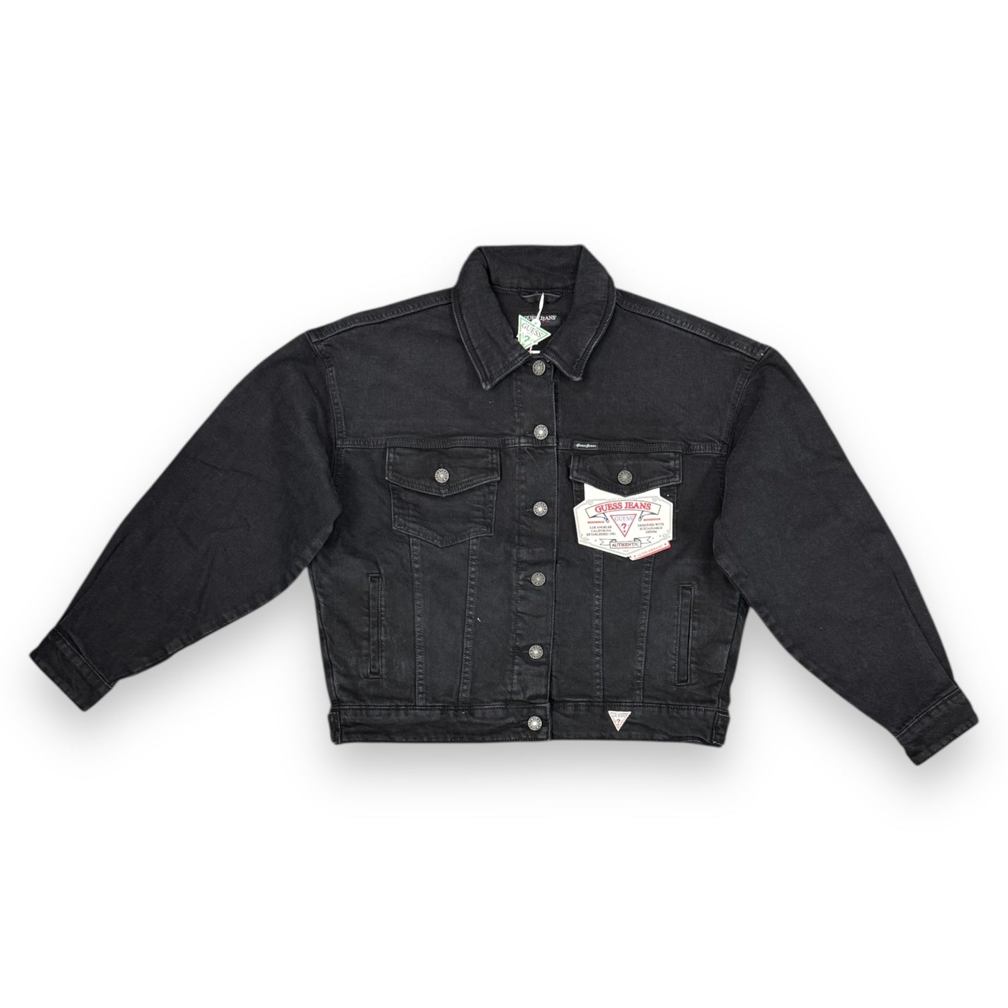 Giubbotto in denim della GUESS JEANS Donna, Oversize col.Nero