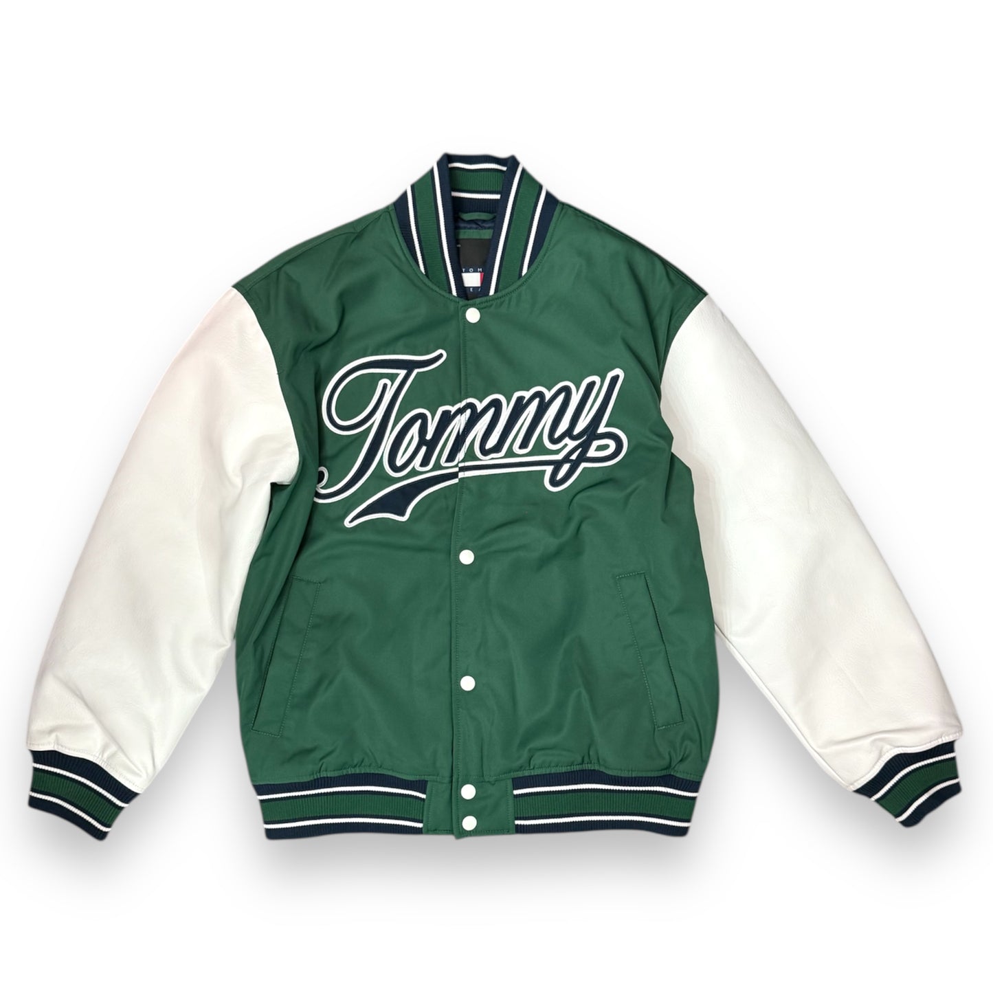 Varsity Jacket TOMMY HILFIGER, oversize (veste grande si consiglia una tg. In meno), Col.Verde/Bianco/Blu