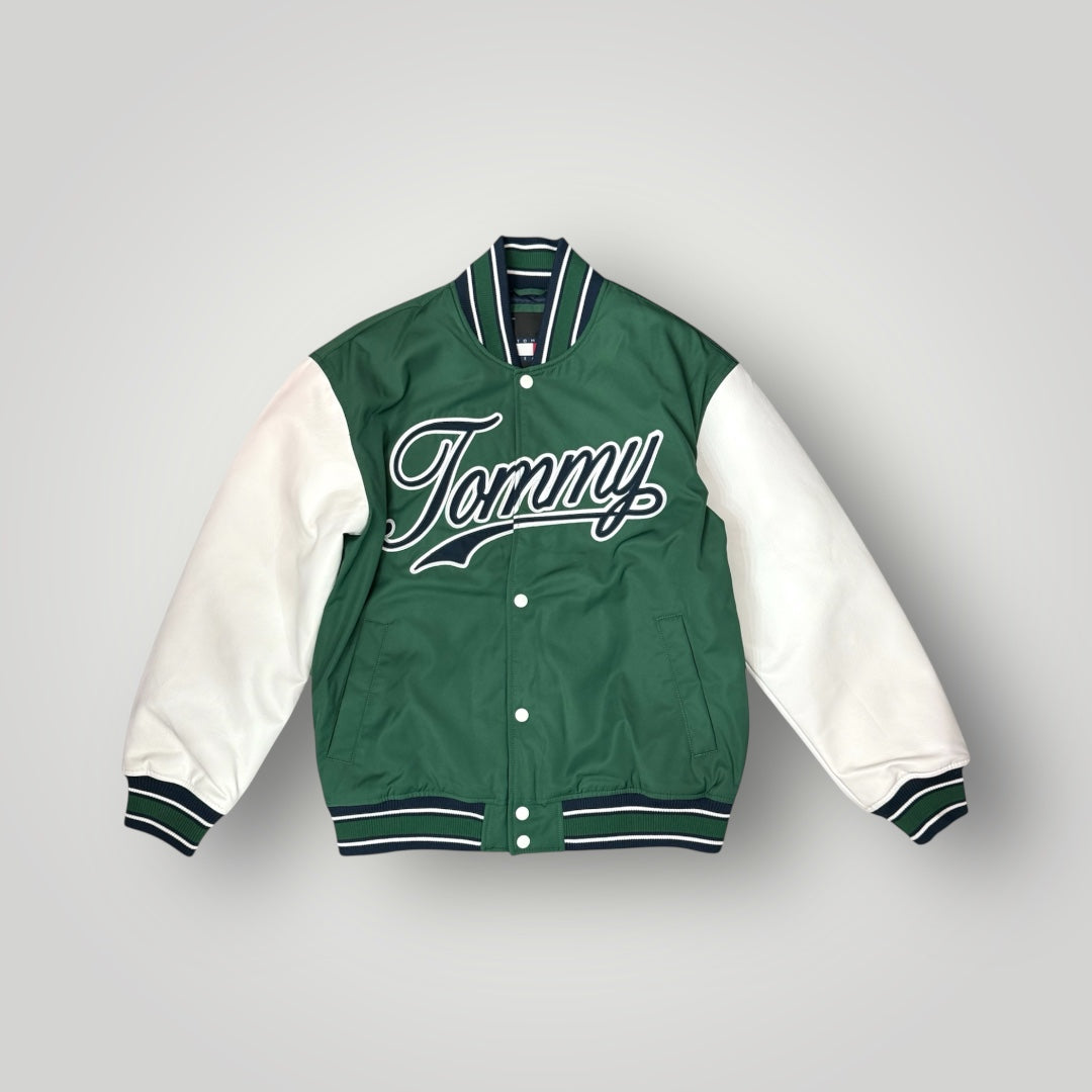 Varsity Jacket TOMMY HILFIGER, oversize (veste grande si consiglia una tg. In meno), Col.Verde/Bianco/Blu
