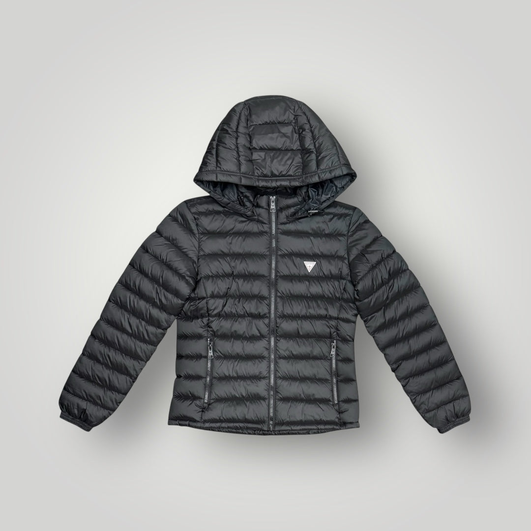 Piumino GUESS Donna con cappuccio sganciabile, Col.Nero