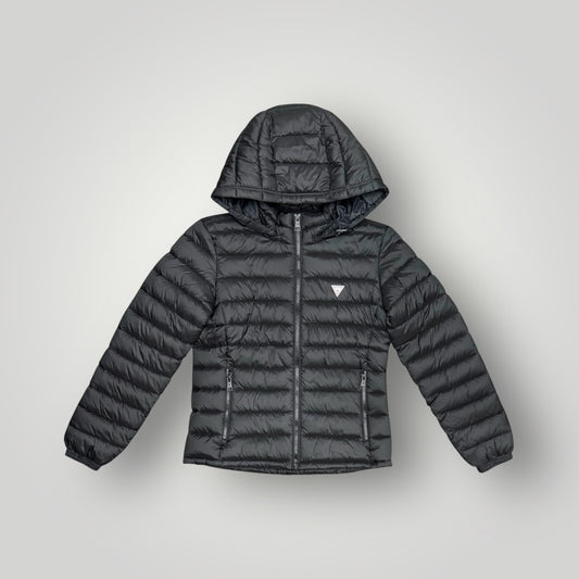 Piumino GUESS Donna con cappuccio sganciabile, Col.Nero