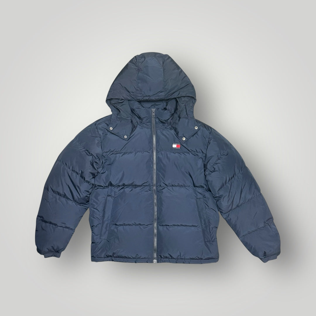 Giubbotto TOMMY HILFIGER Uomo, con cappuccio sganciabile, (veste grande, si consiglia una tg. In meno), col.Blu