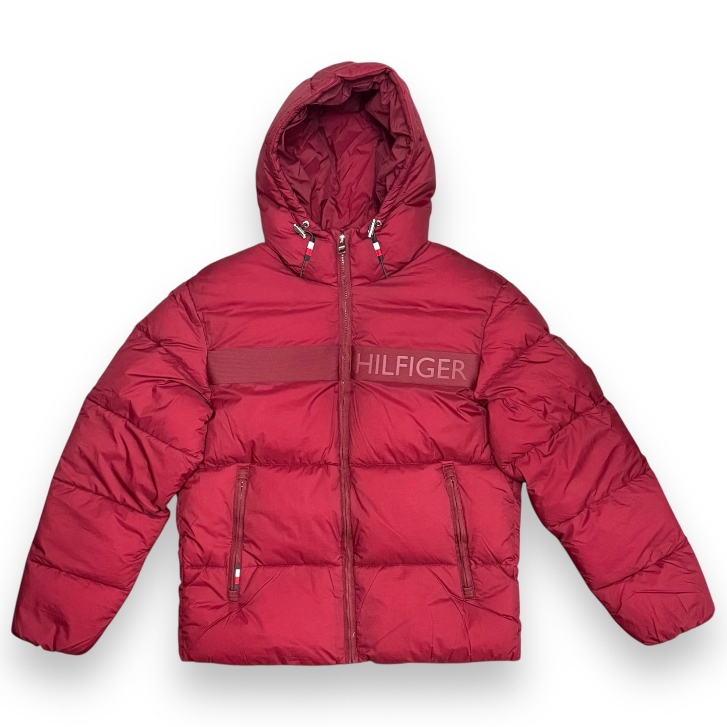 Giubbotto TOMMY HILFIGER Uomo, con cappuccio fisso, (veste grande si consiglia una tg. In meno), col.Bordeaux