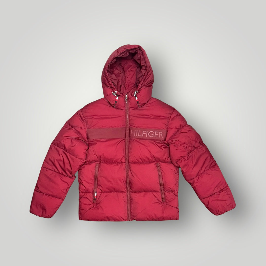 Giubbotto TOMMY HILFIGER Uomo, con cappuccio fisso, (veste grande si consiglia una tg. In meno), col.Bordeaux