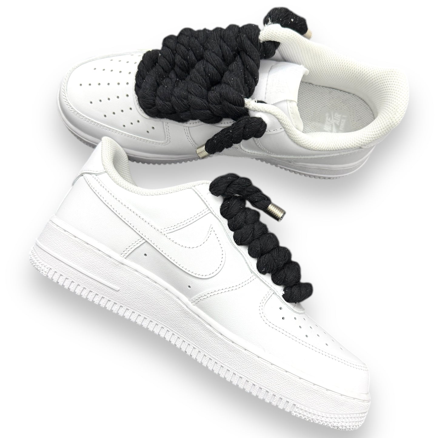 Scarpe AIR FORCE 1 ‘07 Rope Laces,col.Bianco/Nero