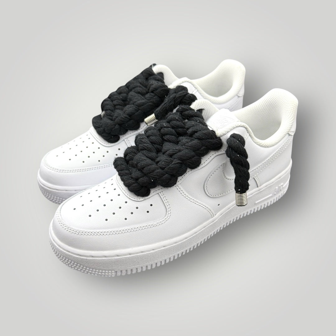 Scarpe AIR FORCE 1 ‘07 Rope Laces,col.Bianco/Nero