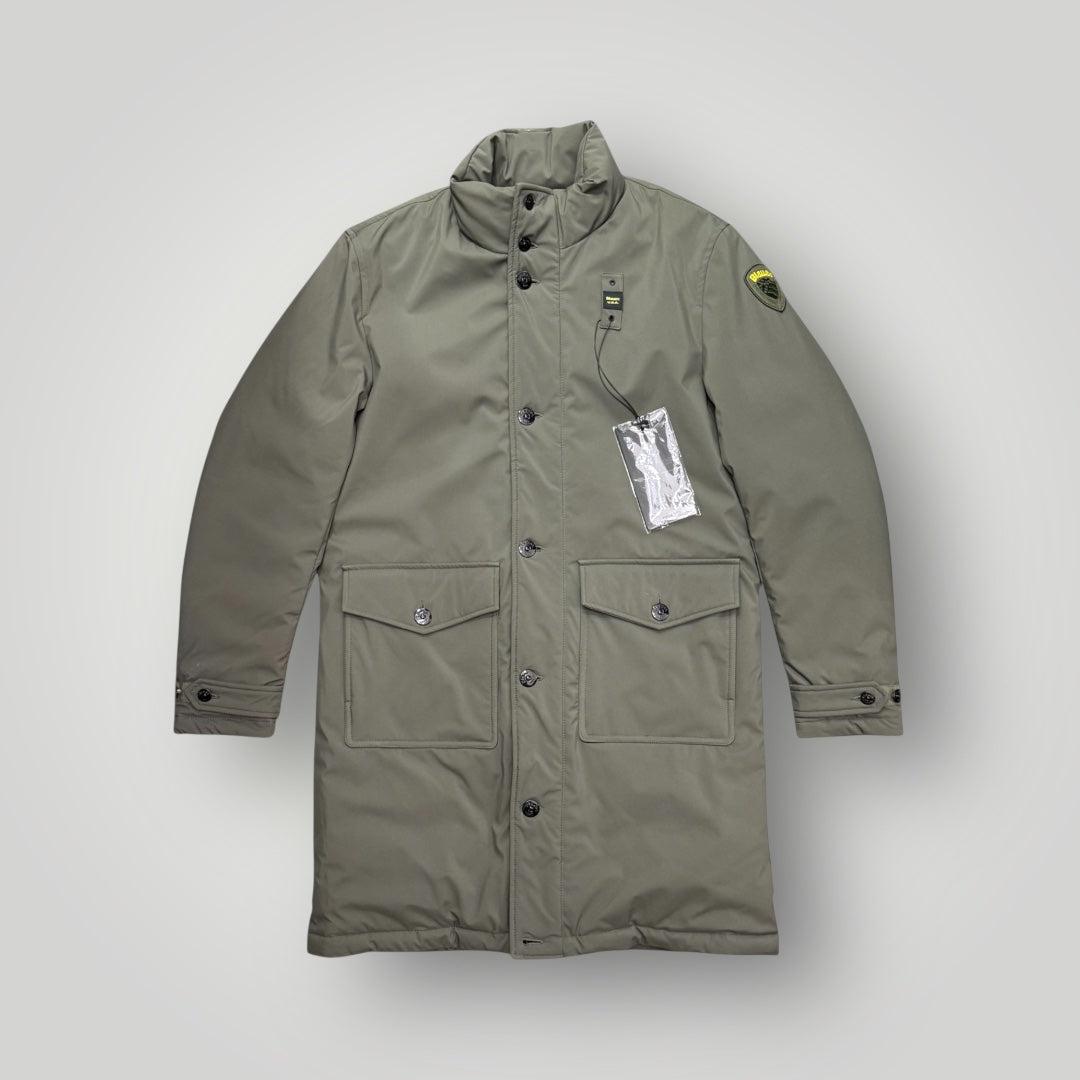 Giubbotto BLAUER Uomo, impermeabile lungo, mod.Trench, col.Verde