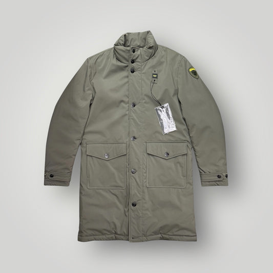 Giubbotto BLAUER Uomo, impermeabile lungo, mod.Trench, col.Verde