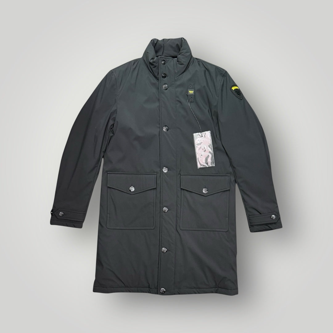 Giubbotto BLAUER Uomo, impermeabile lungo, mod.Trench, col.Nero