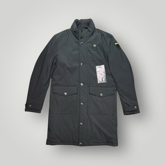 Giubbotto BLAUER Uomo, impermeabile lungo, mod.Trench, col.Nero