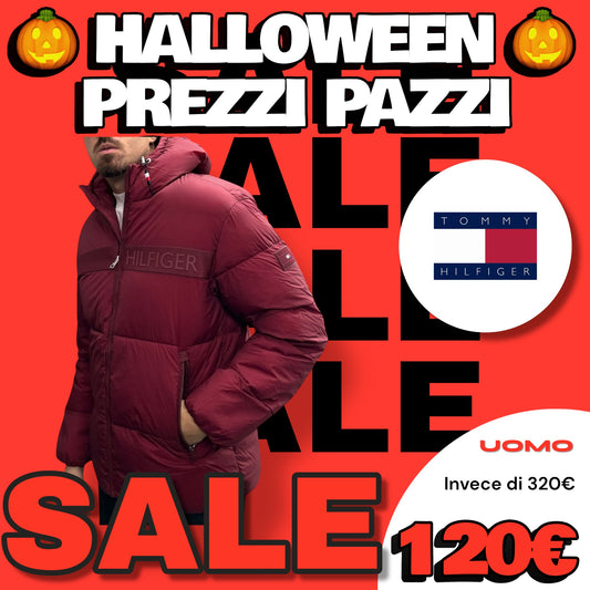 Giubbotto TOMMY HILFIGER Uomo, con cappuccio fisso, (veste grande si consiglia una tg. In meno), col.Bordeaux