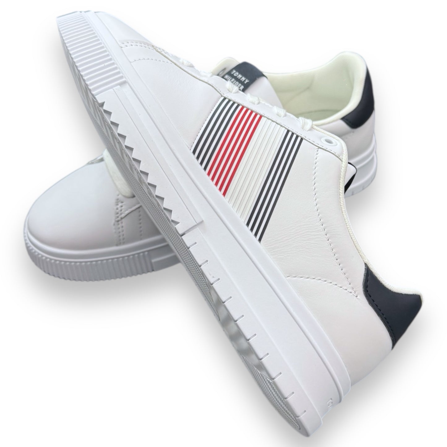 Scarpe TOMMY HILFIGER Uomo, mod.Supercup LTH Seasonal, col.Bianco