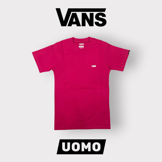 VANS- T-shirt Uomo, con logo lato cuore, ClassicFit, col.Fucsia