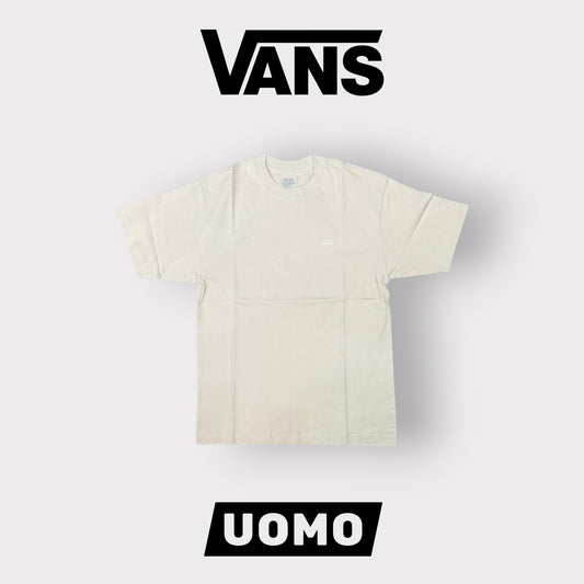 VANS- T-shirt Uomo, con logo ricamato lato cuore, LooseFit, col.Beige