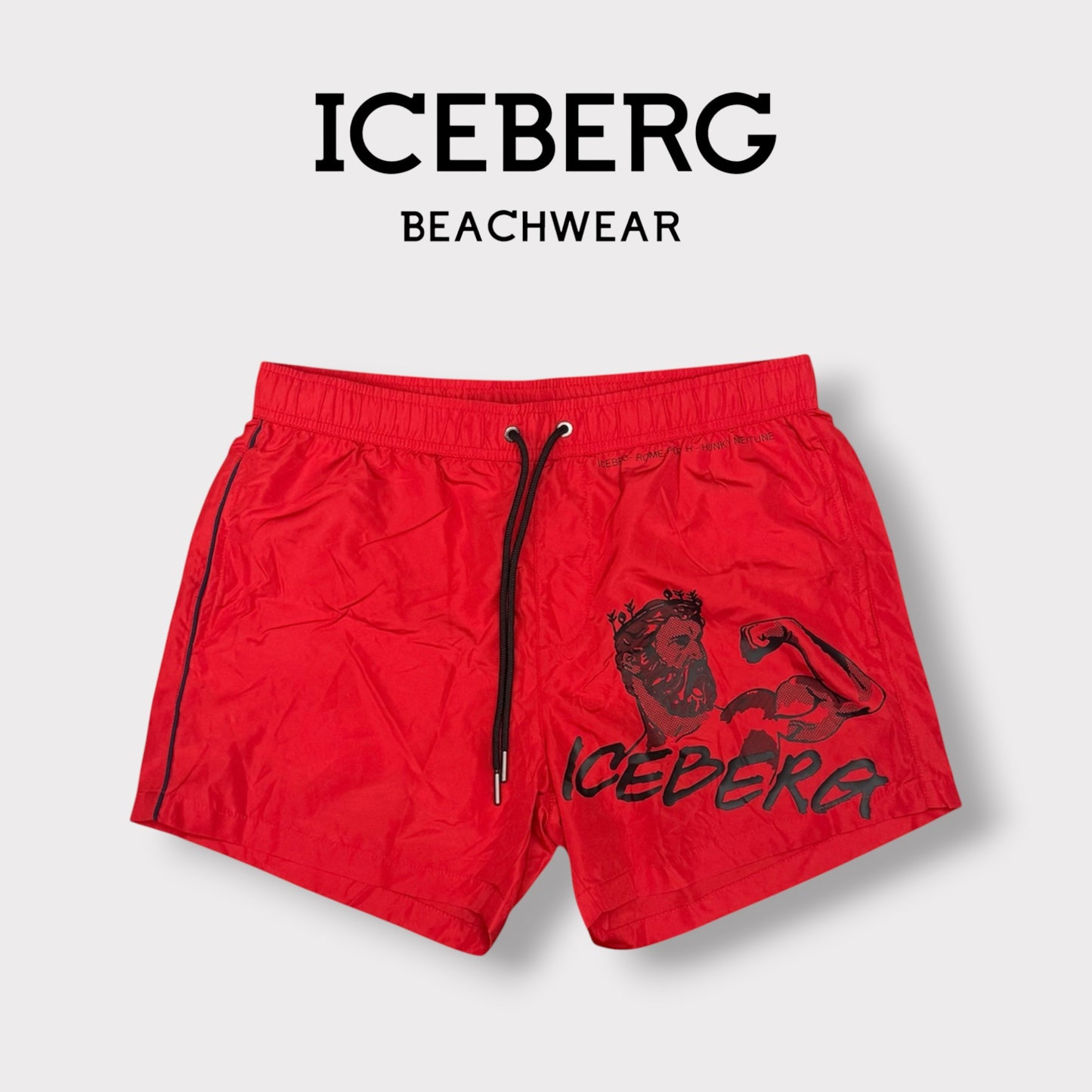 ICEBERG BEACHWEAR- Costume Uomo, col.Rosso