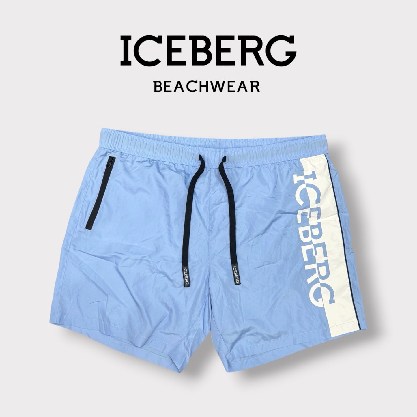 ICEBERG BEACHWEAR- Costume Uomo, col.Azzurro