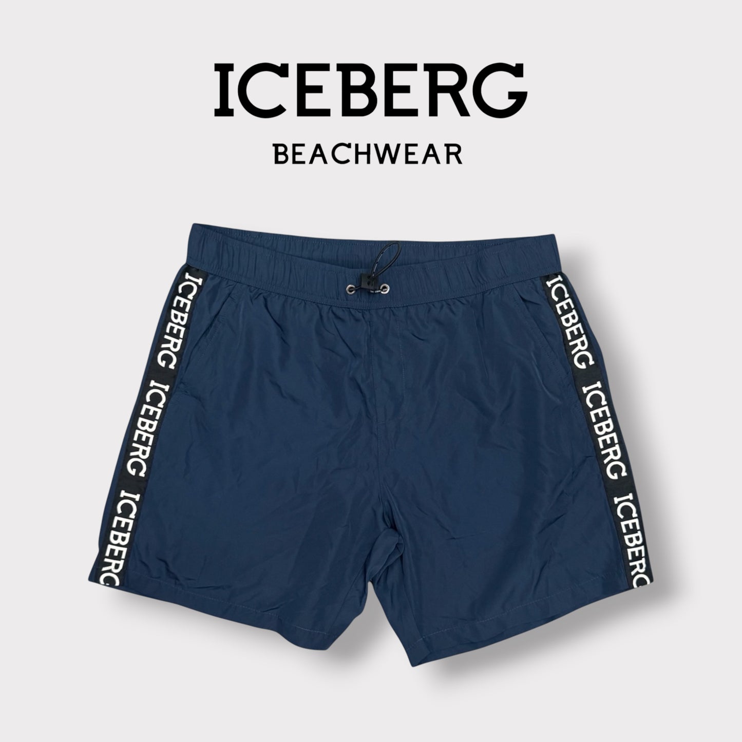 ICEBERG BEACHWEAR- Costume Uomo, col.Blu